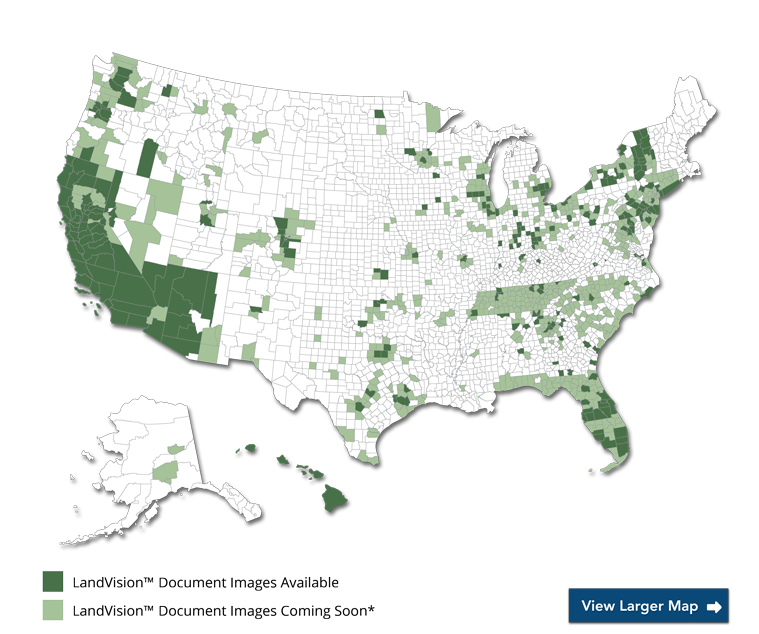 LandVision Coverage Map