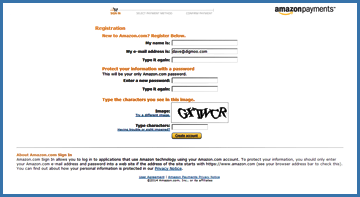Registering with Amazon