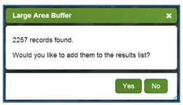 Large Area Buffer Results