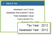 Tax Year and Asssessed Year