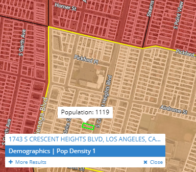 Demographics Tooltip On