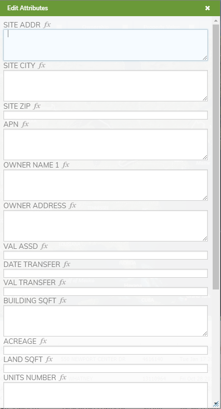 Bulk Attribute Fields