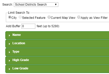School District Search Filter
