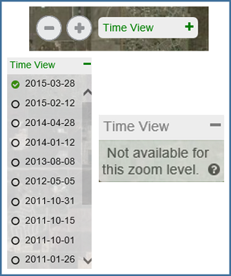 TimeView interface in GovClarity