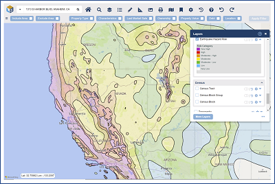 USGS Seismic Risk Layer