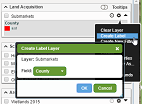 LandVision Thematic Mapper Creating A Label Layer