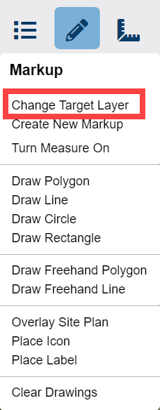 LandVision Draw Menu Change Target