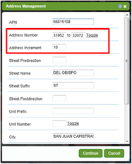 Add Repeating Addresses