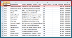 LandVision CSV File Example