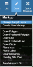 LandVision Draw Menu Change Target