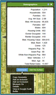 LandVision Details Window