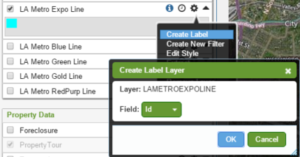 LandVision Thematic Mapper Creating A Label Layer